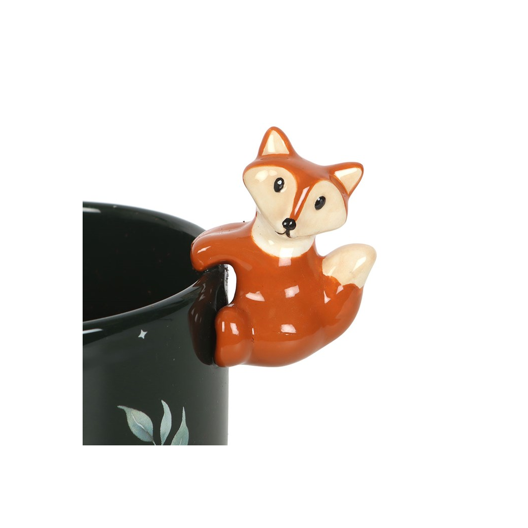 Green Forest Plant Pot with Fox 3 Green Forest Plant Pot with Fox