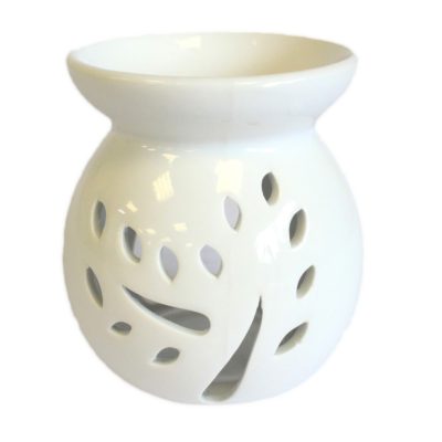 Large White Oil Burner – Tree