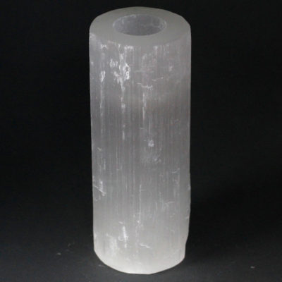 Selenite Cylinder Candle Holder – 20 cm