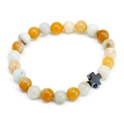 Loyalty Friendship Bracelets – Amazonite & Yellow Jasper