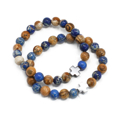 Support Friendship Bracelets – Sodalite & Picture stone