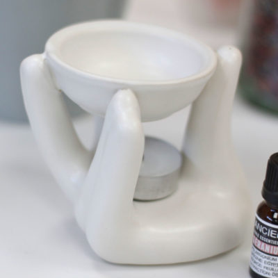 Helping Hand Oil Burner  – White