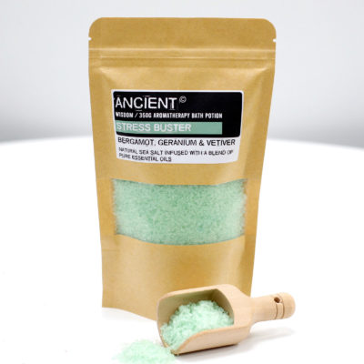 Aromatherapy Bath Potion in Kraft Bag – Stress Buster