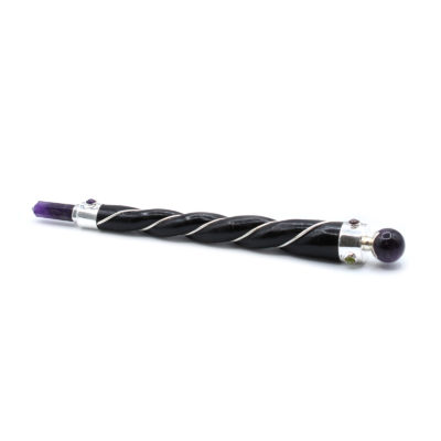 Amethyst Twisted Healing Wand