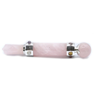 Rose Quartz Hexagonal Crystal Healing Wand