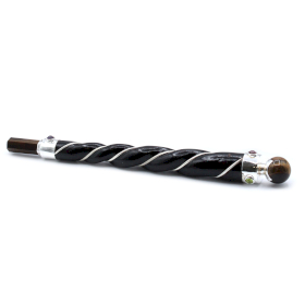 Tigers Eye & Copper Twisted Healing Wand