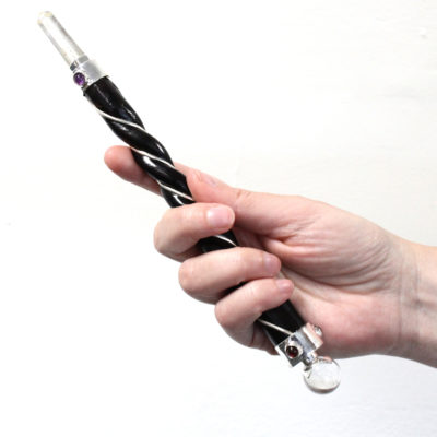 Rock Quartz Twisted Healing Wand