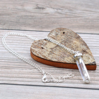 Rock Quartz Classic Point Pendant
