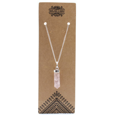 Rose Quartz Classic Point Pendant