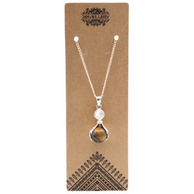 Tigers Eye Healing Hands Pendant
