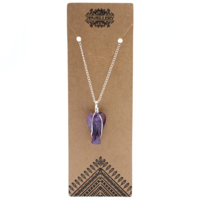 Amethyst Guardian Angel Pendant