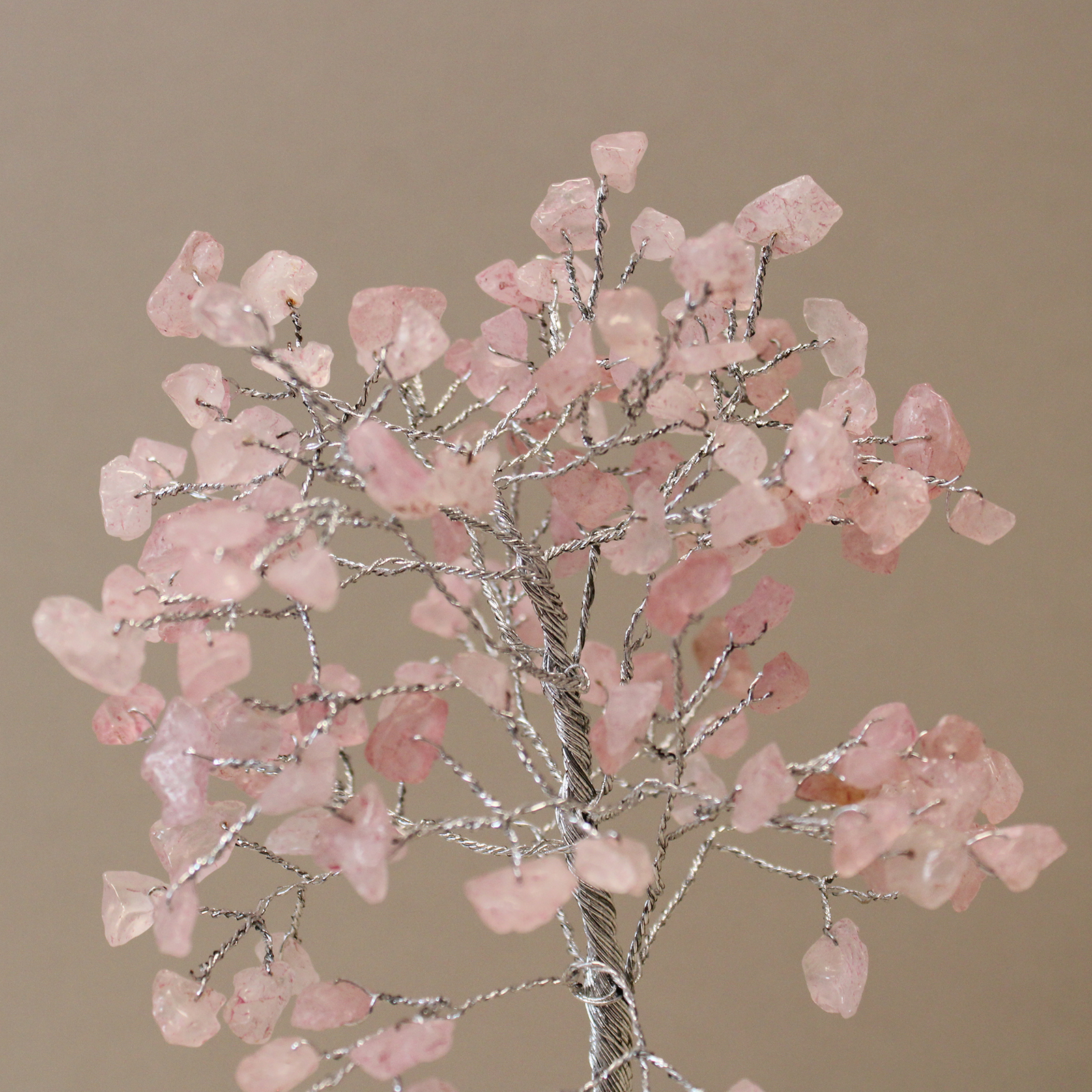 Rose Quartz Gemstone Tree with Orgonite Base – 160 Stone 2 Rose Quartz Gemstone Tree with Orgonite Base – 160 Stone