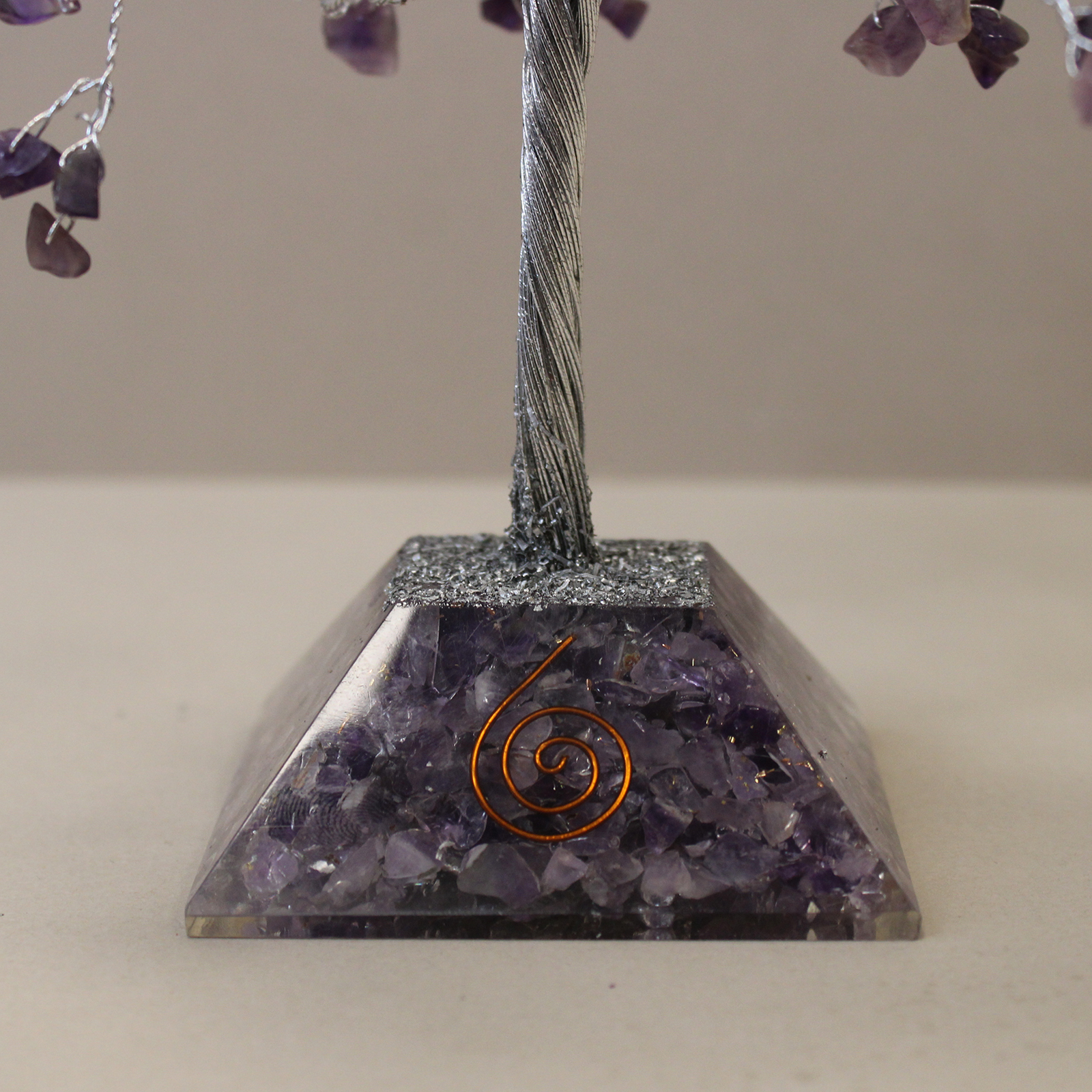 Amethyst Gemstone Tree with Orgonite Base – 320 Stone 2 Amethyst Gemstone Tree with Orgonite Base – 320 Stone
