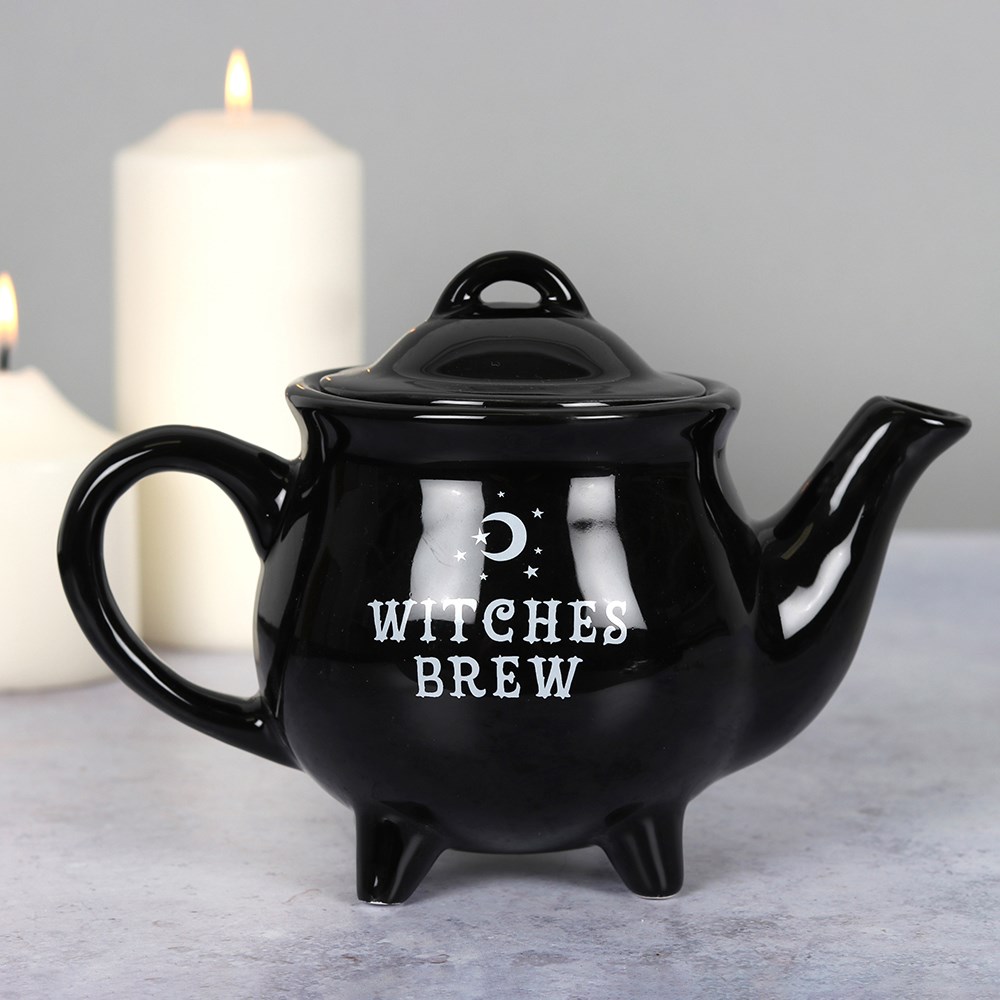 Witches Brew Ceramic Black Tea Pot 4 Witches Brew Ceramic Black Tea Pot