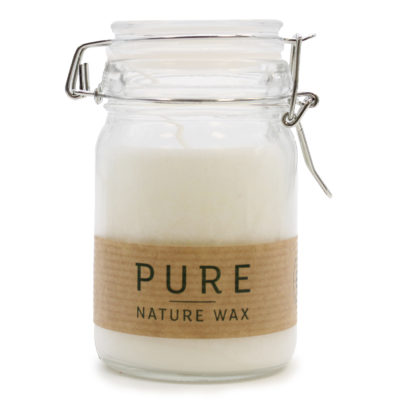 Pure Olive Wax Jar Candle – White