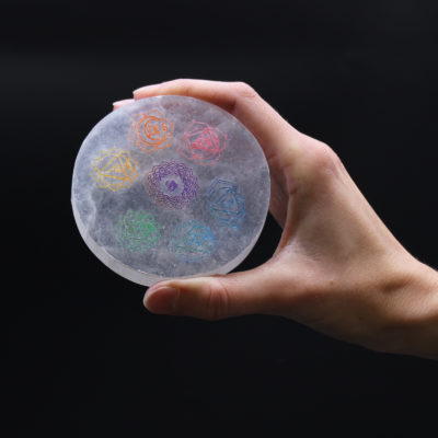 Small Charging Plate – Chakra Design – Colour