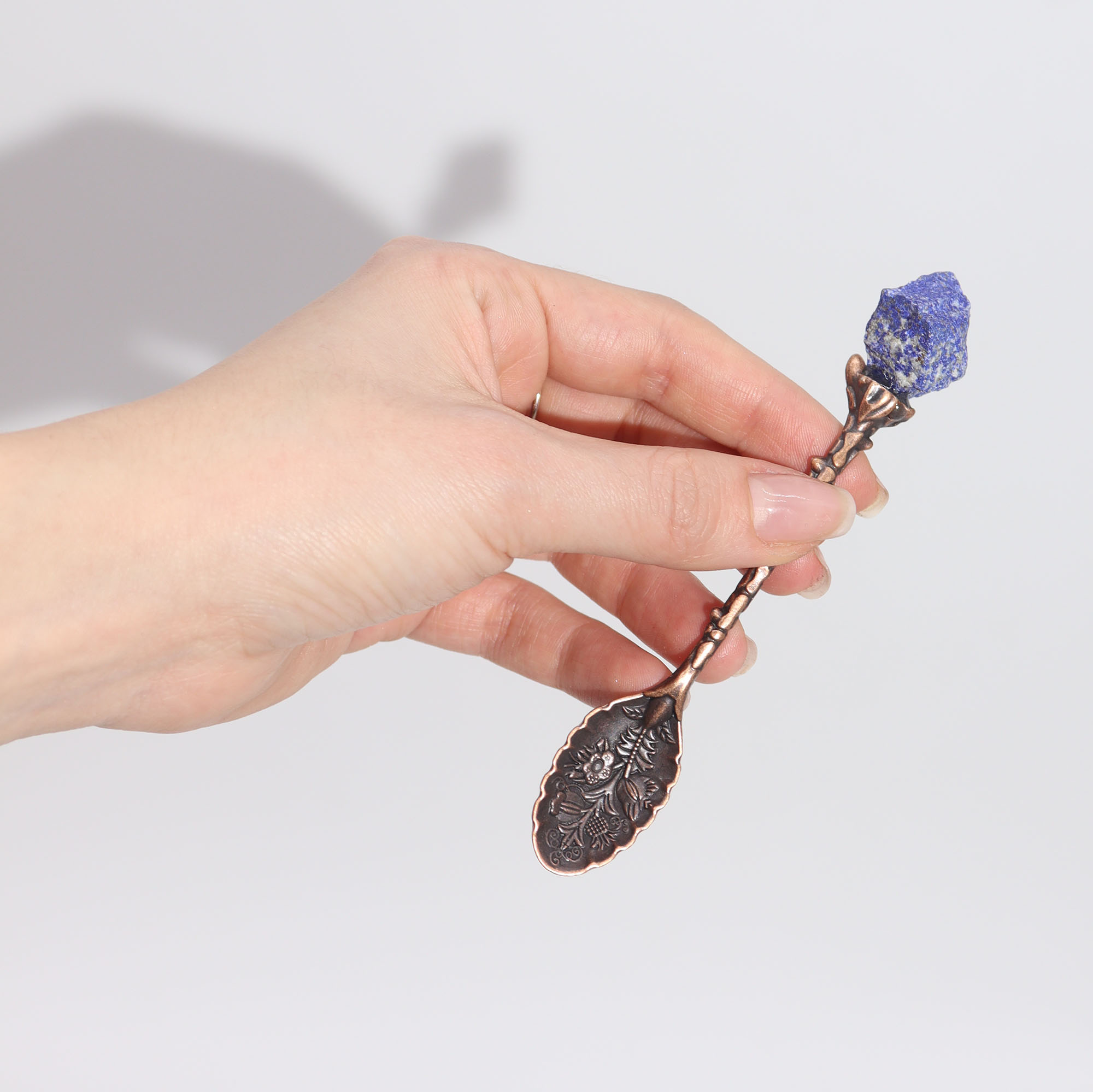 Bronze Gemstone Crystal Witch Spoons 3 Bronze Gemstone Crystal Witch Spoons