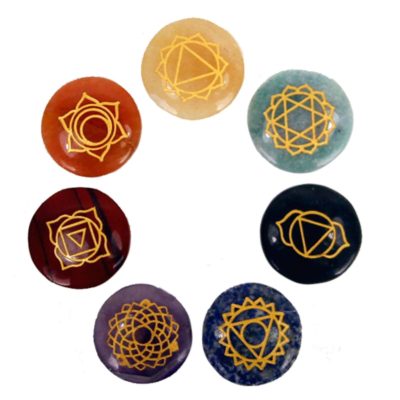 Small Stones Chakra Set Round