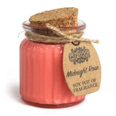 2 x Midnight Rose Soy Pot of Fragrance Candles