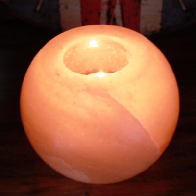 Salt Candle Holder – Round