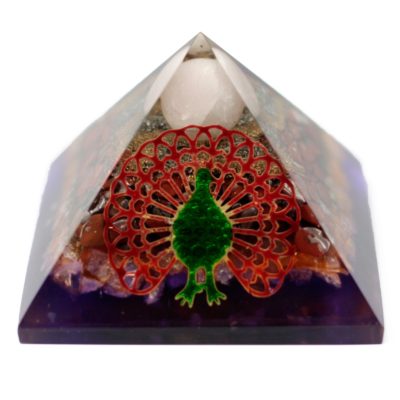 Large Organite Pyramid  Peacock