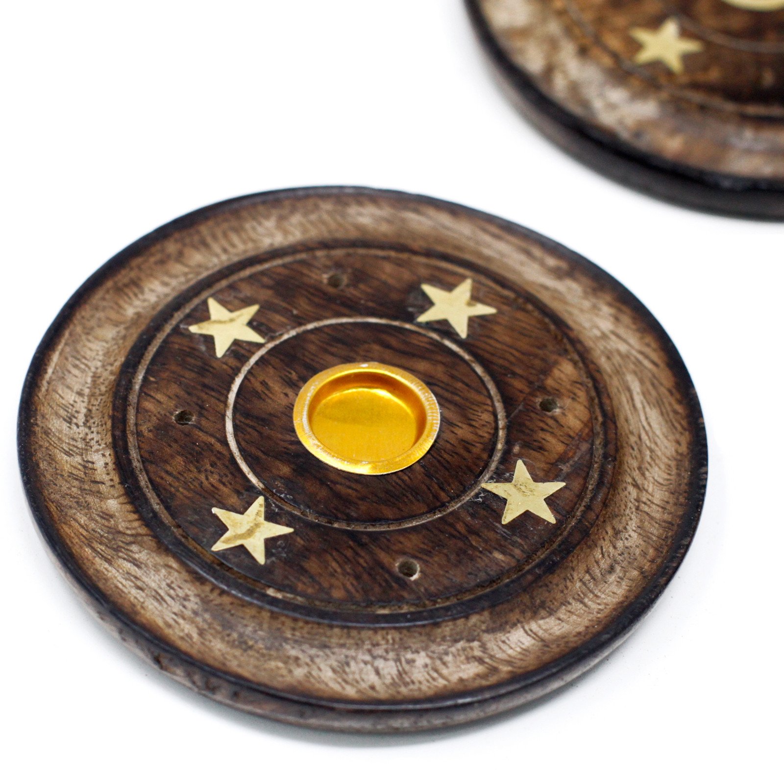 Mango Wood Disc 10cm (Cone & Incense) Mango Wood Disc 10cm (Cone & Incense)