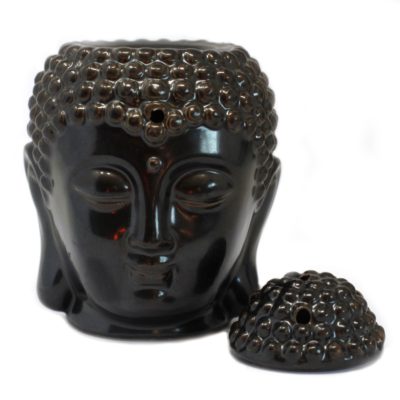 Buddha Head Oil Burner – Dark Brown