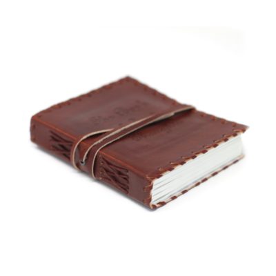 Leather Book of Thoughts with Wrap Notebook