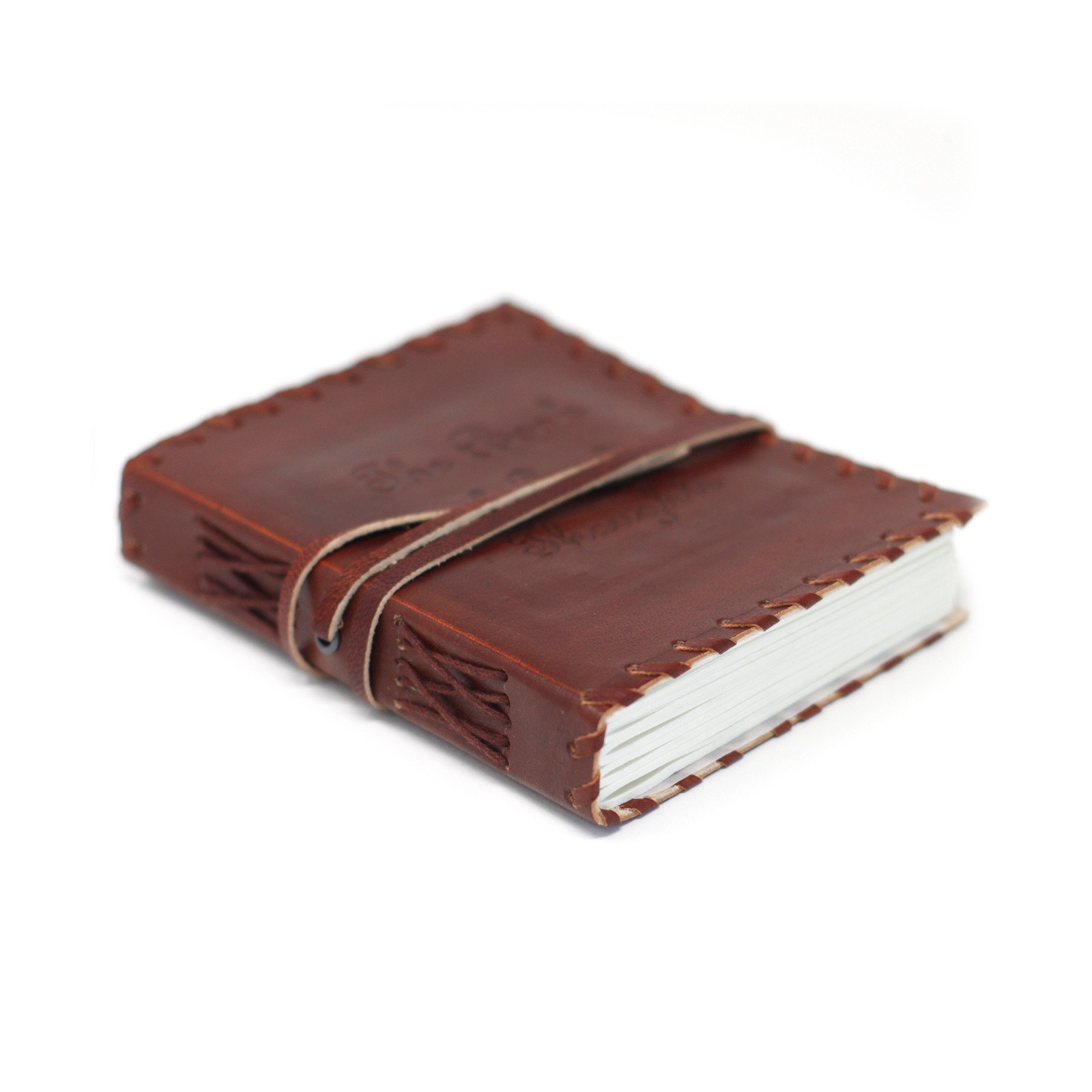Leather Book of Thoughts with Wrap Notebook Leather Book of Thoughts with Wrap Notebook