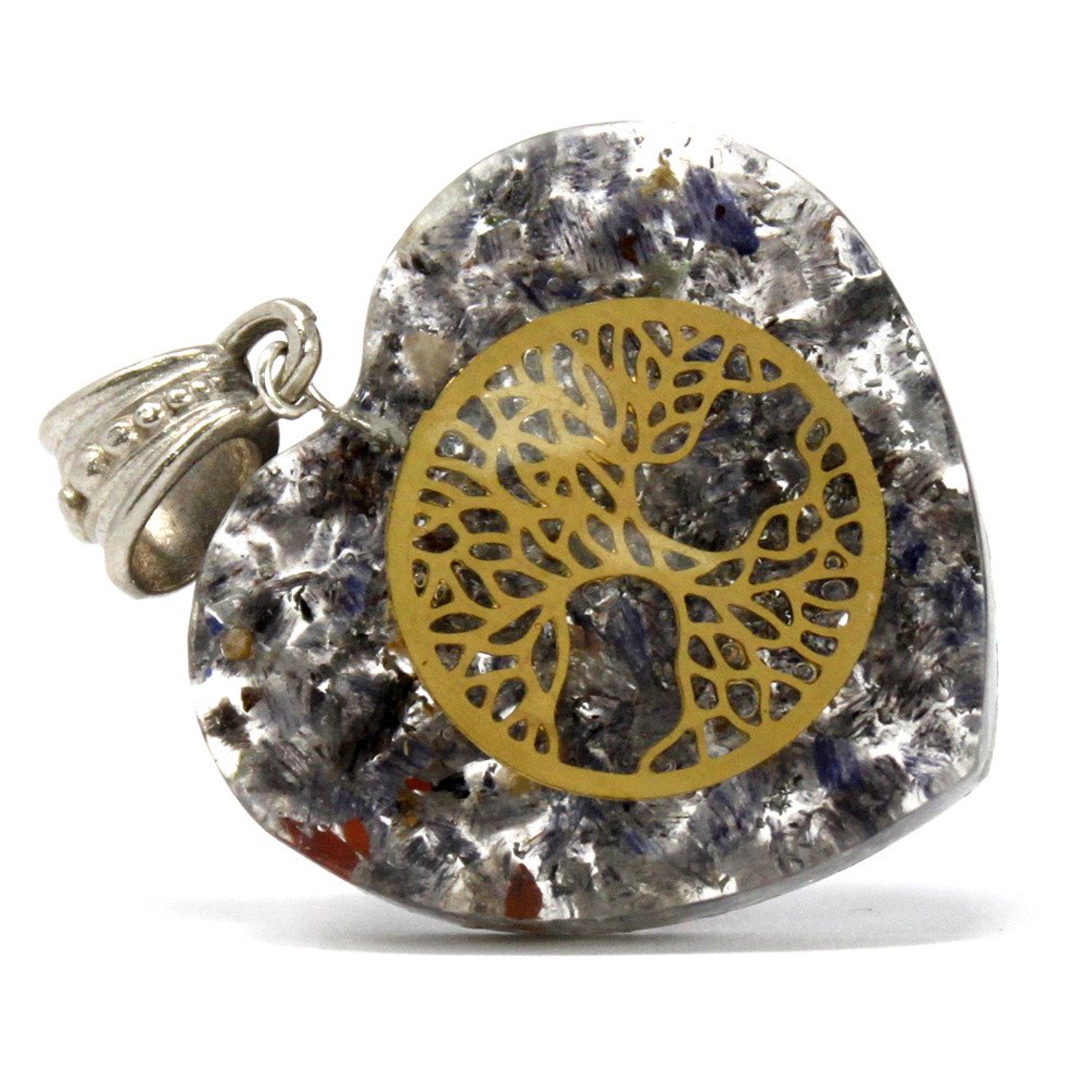 Orgonite Power Pendant – Heart Tree of Life Orgonite Power Pendant – Heart Tree of Life