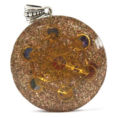 Orgonite Power Pendant – Multi Power Chakra – Large