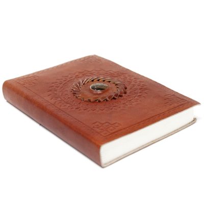 Leather Tigers Eye Notebook