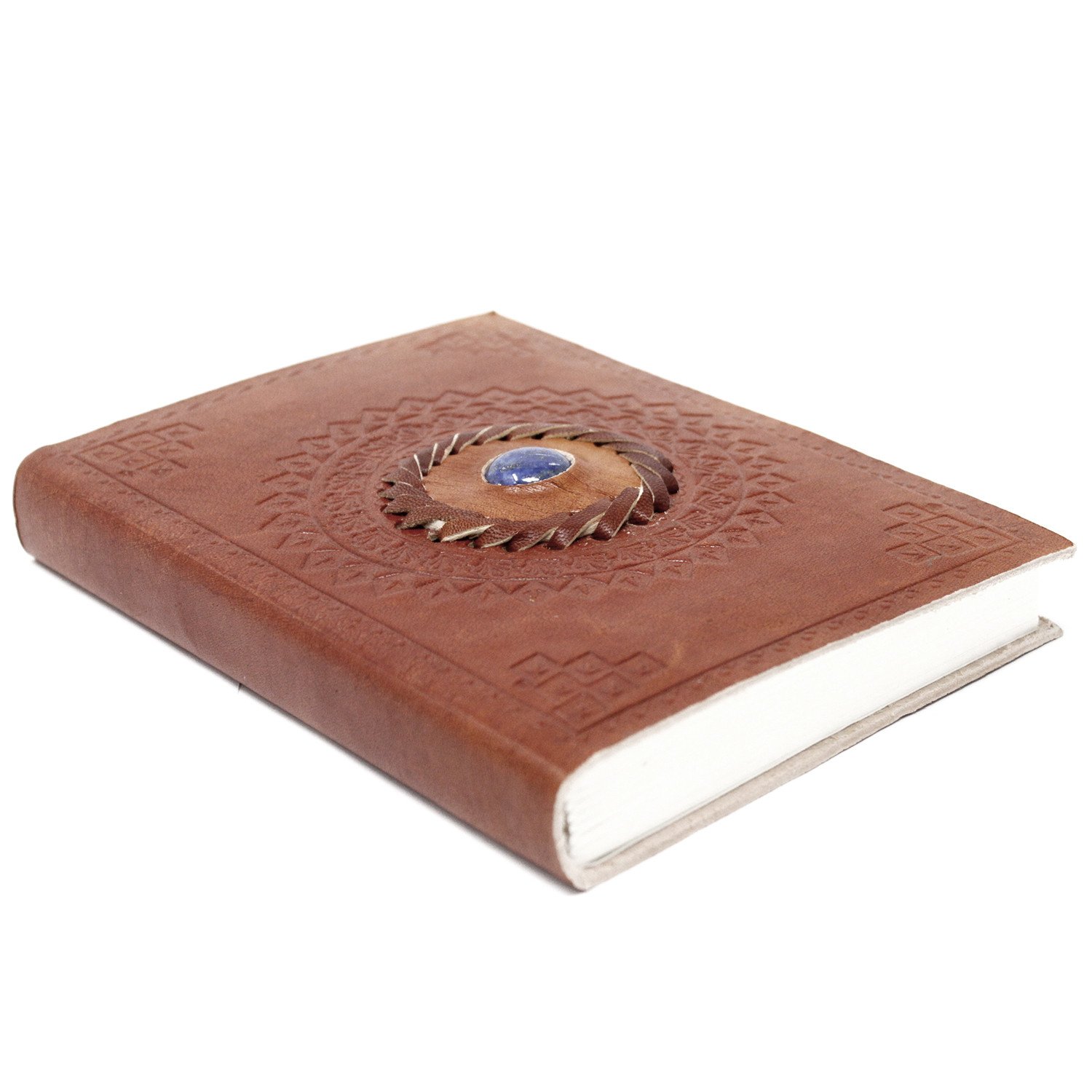 Leather Lapis Lazuli Stone Notebook Leather Lapis Lazuli Stone Notebook