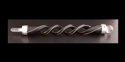 Wooden Healing Stick Spiral Carving