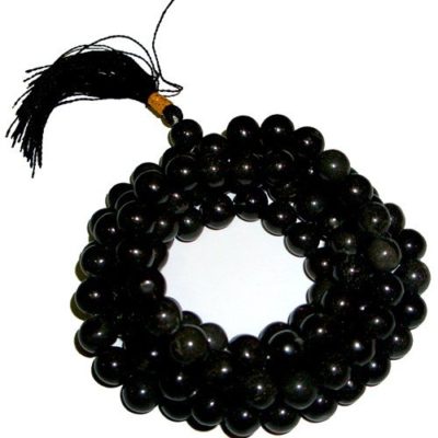 108 Bead Mala – Black Agate