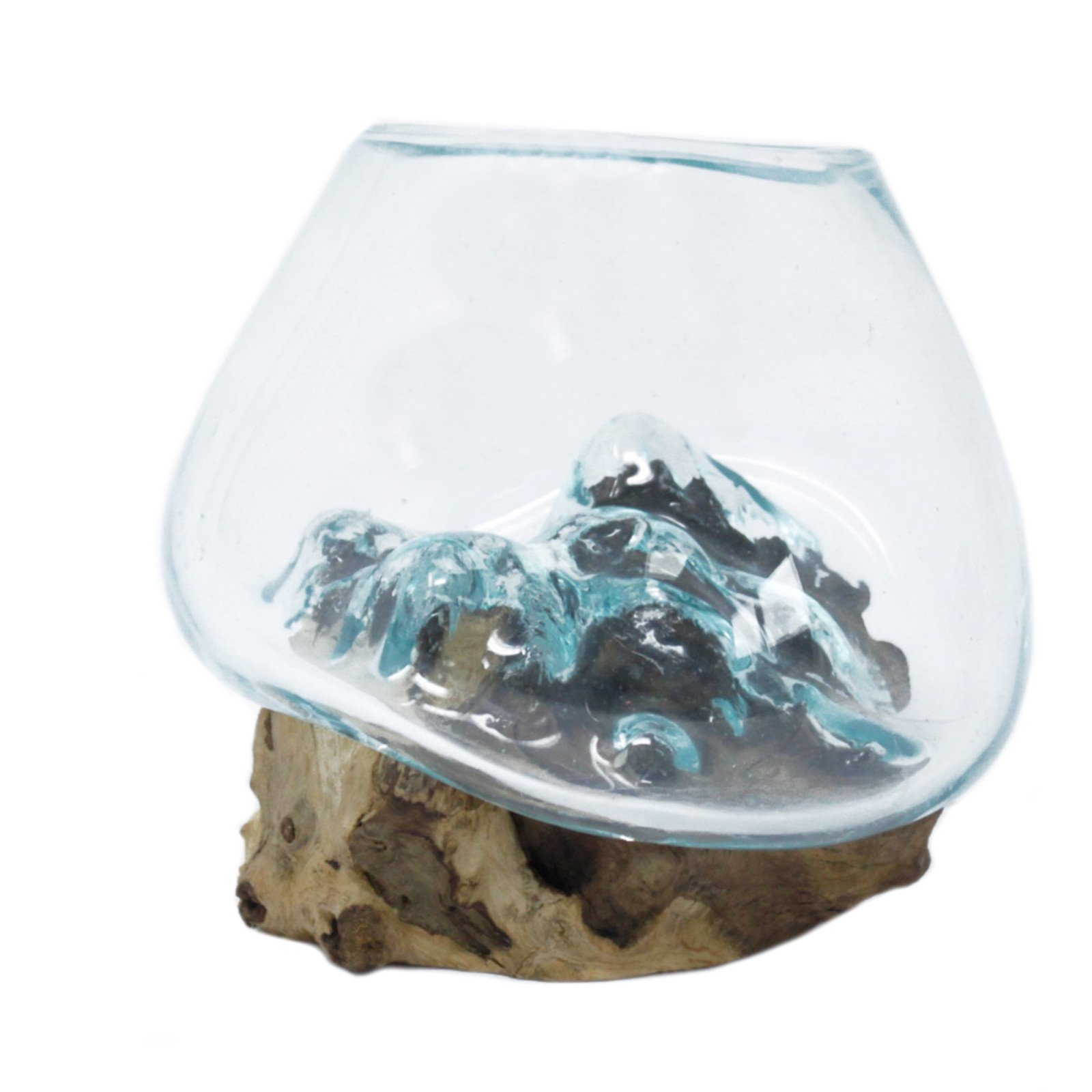 Molten Glass on Wood – Small Bowl 2 Molten Glass on Wood – Small Bowl