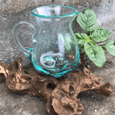 Molten Glass on Wood – Water Jug