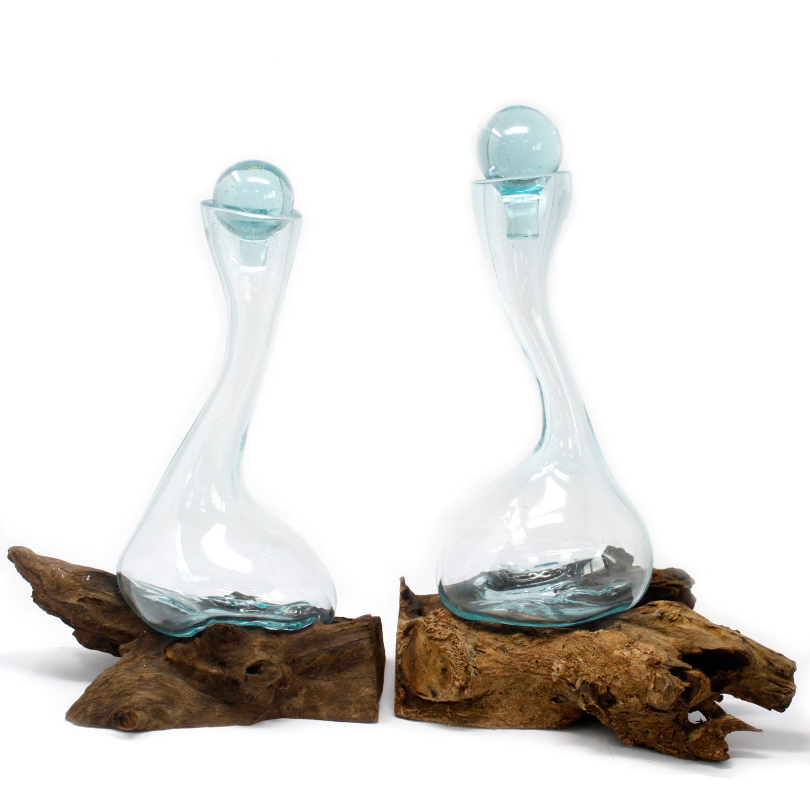 Molten Glass on Wood – Wine Decanter 3 Molten Glass on Wood – Wine Decanter