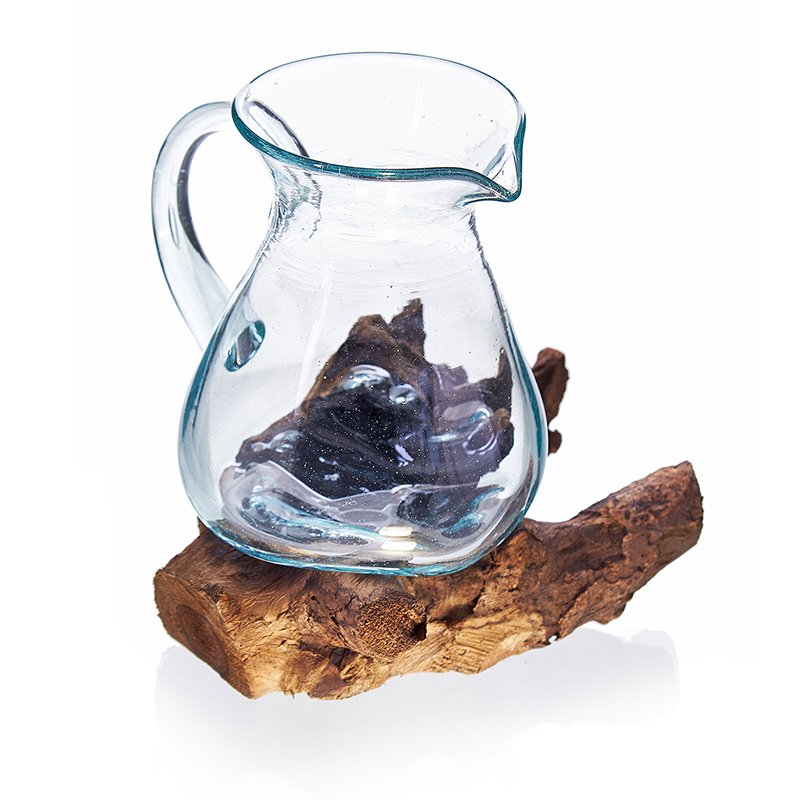 Molten Glass on Wood – Water Jug 3 Molten Glass on Wood – Water Jug