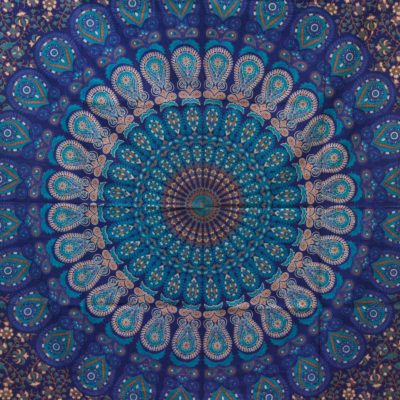 Double Cotton Bedspread + Wall Hanging – Classic Mandala
