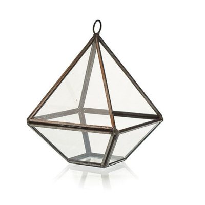 Small Diamond Glass Terrarium