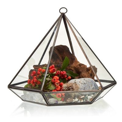 Large Diamond Glass Terrarium