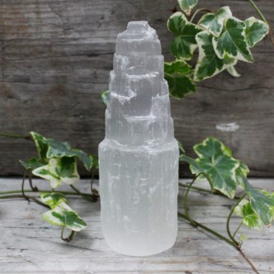 Natural Selenite Tower – 15 cm