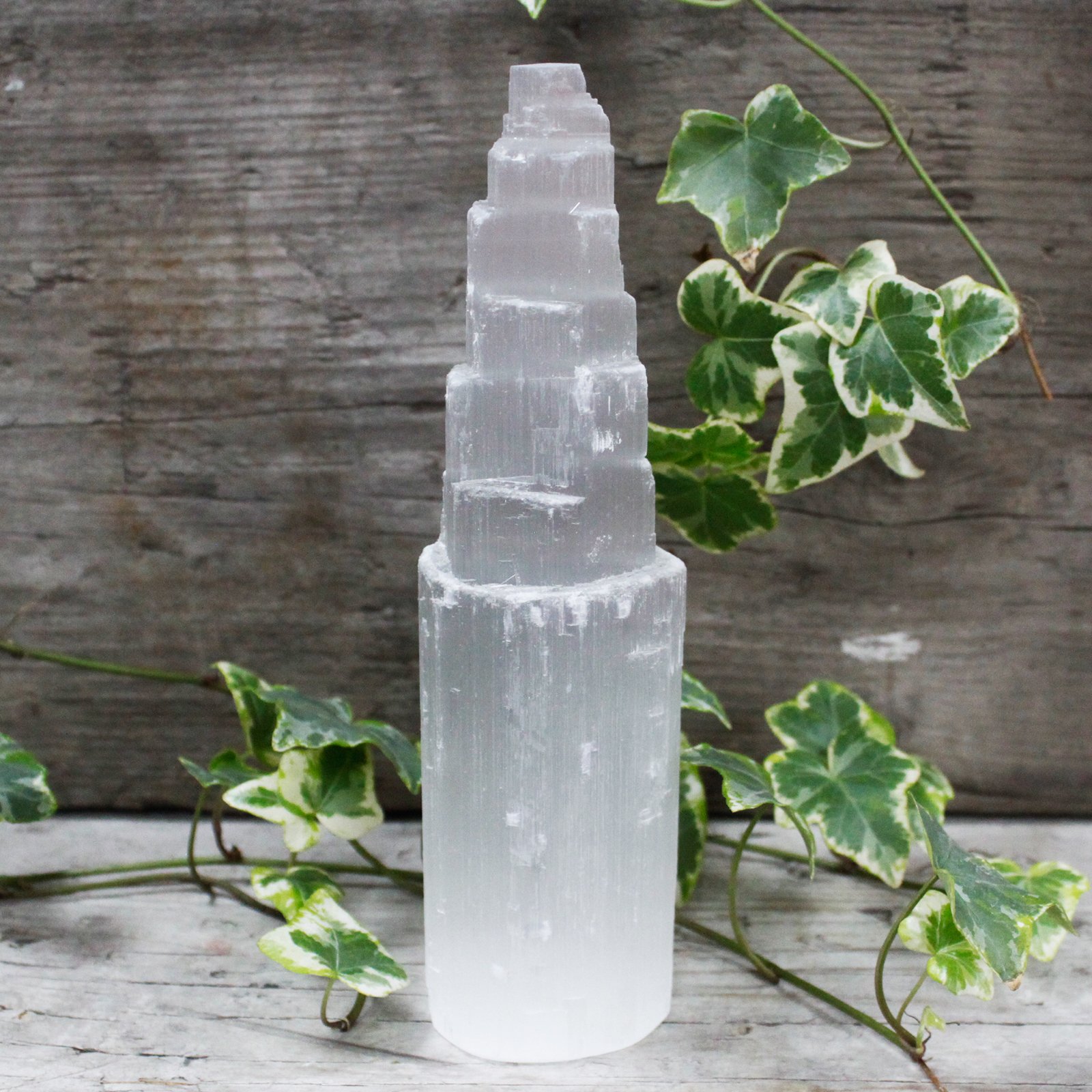 Natural Selenite Tower – 20 cm Natural Selenite Tower – 20 cm