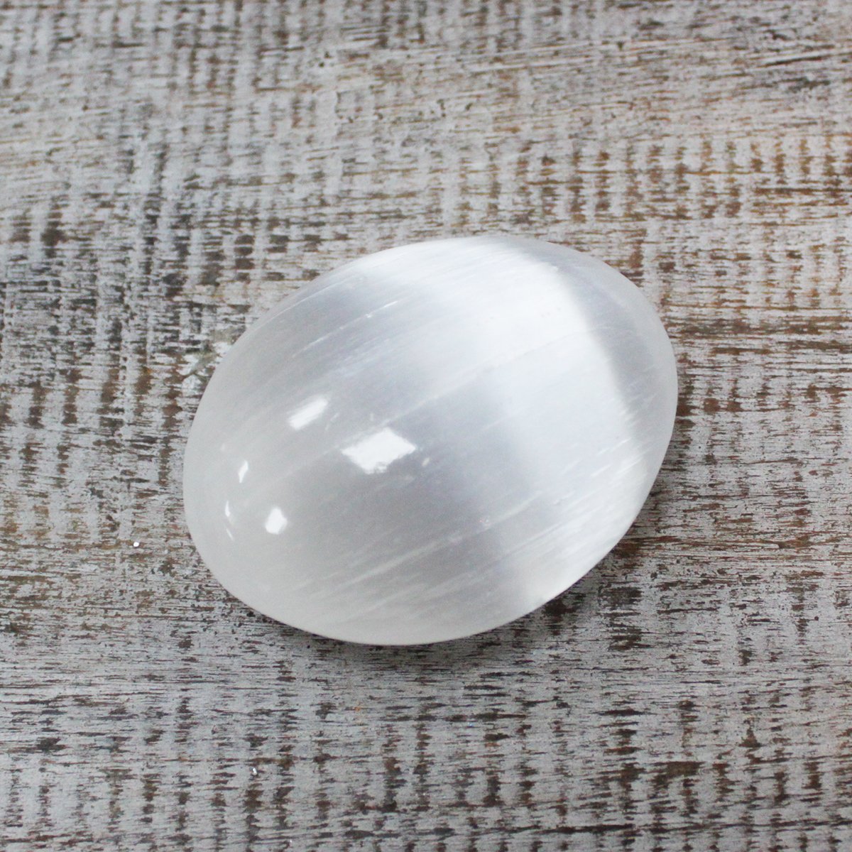 Selenite Palm Stone Selenite Palm Stone