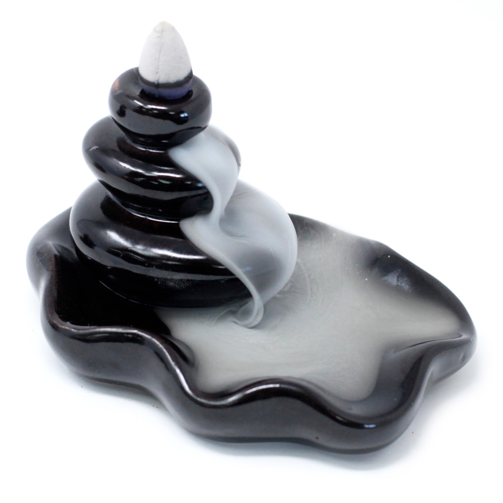 Back Flow Incense Burner – Pebbles into Pool Back Flow Incense Burner – Pebbles into Pool