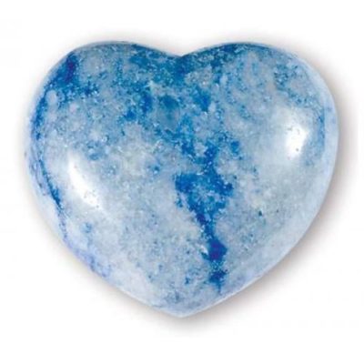 Blue Quartz Heart Large
