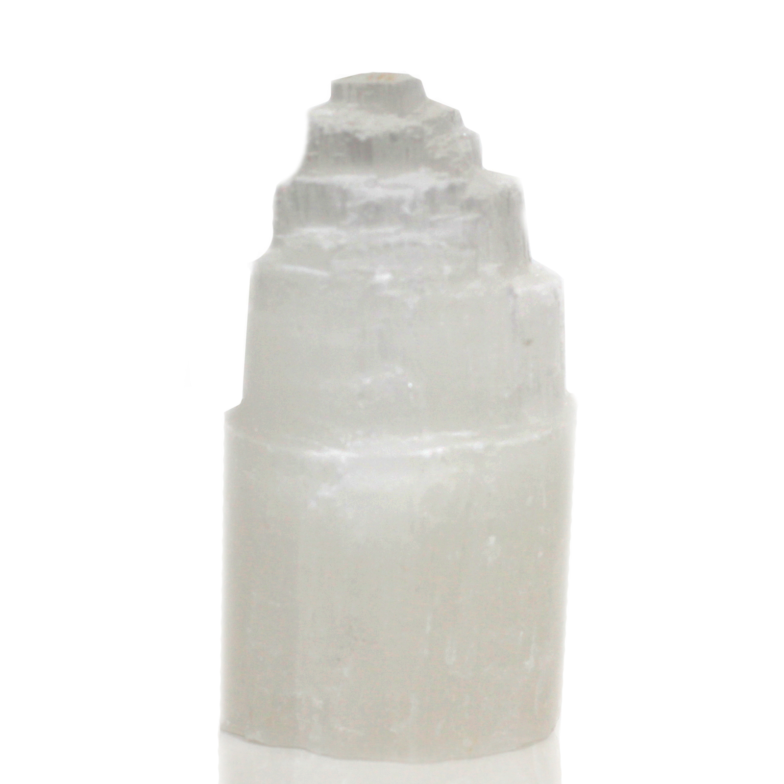 Natural Selenite Tower Lamp – 15cm Natural Selenite Tower Lamp – 15cm