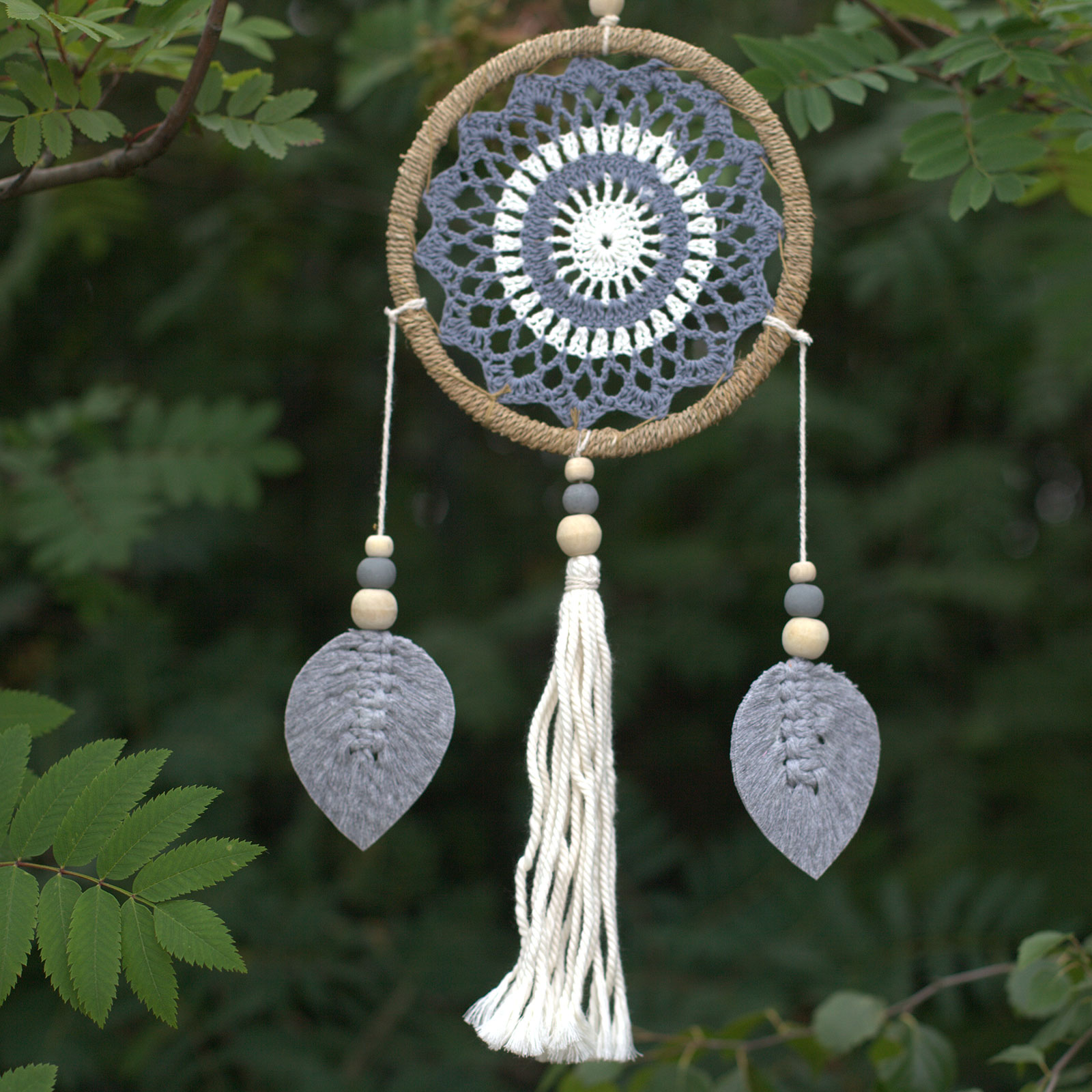 Medium Grey Elemental Spirits Dream Catcher 2 Medium Grey Elemental Spirits Dream Catcher