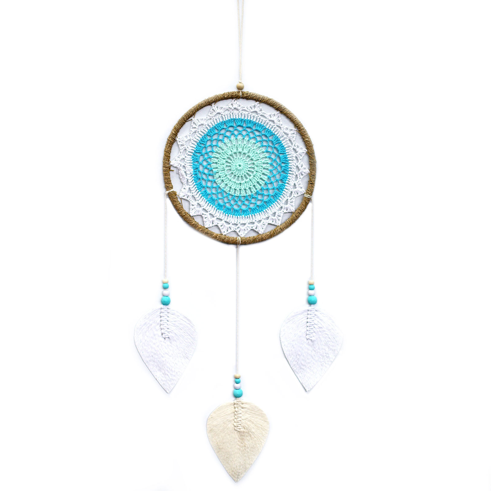 Large Turquoise Elemental Spirits Dream Catcher Large Turquoise Elemental Spirits Dream Catcher